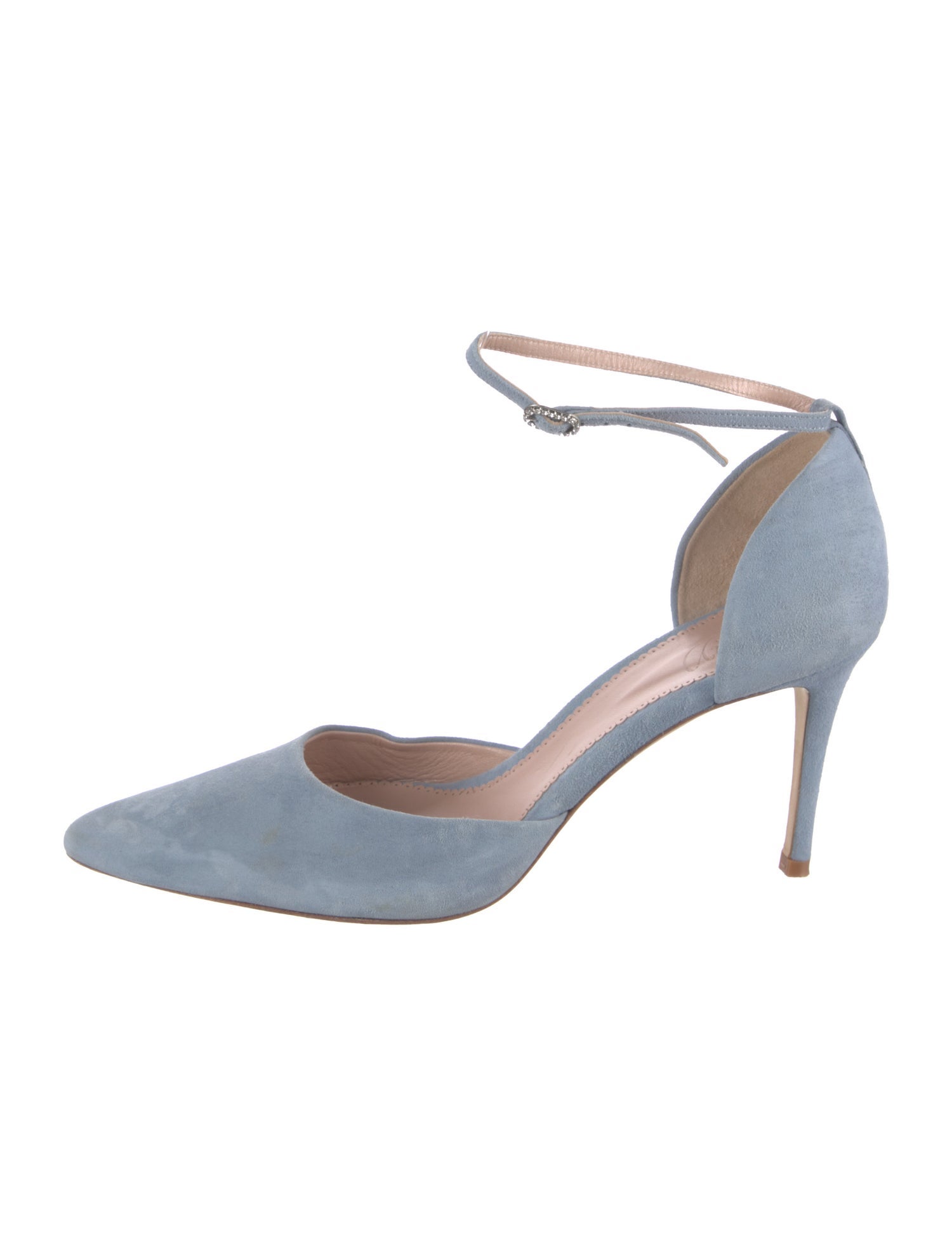 Emmy London Suede D'Orsay Pumps