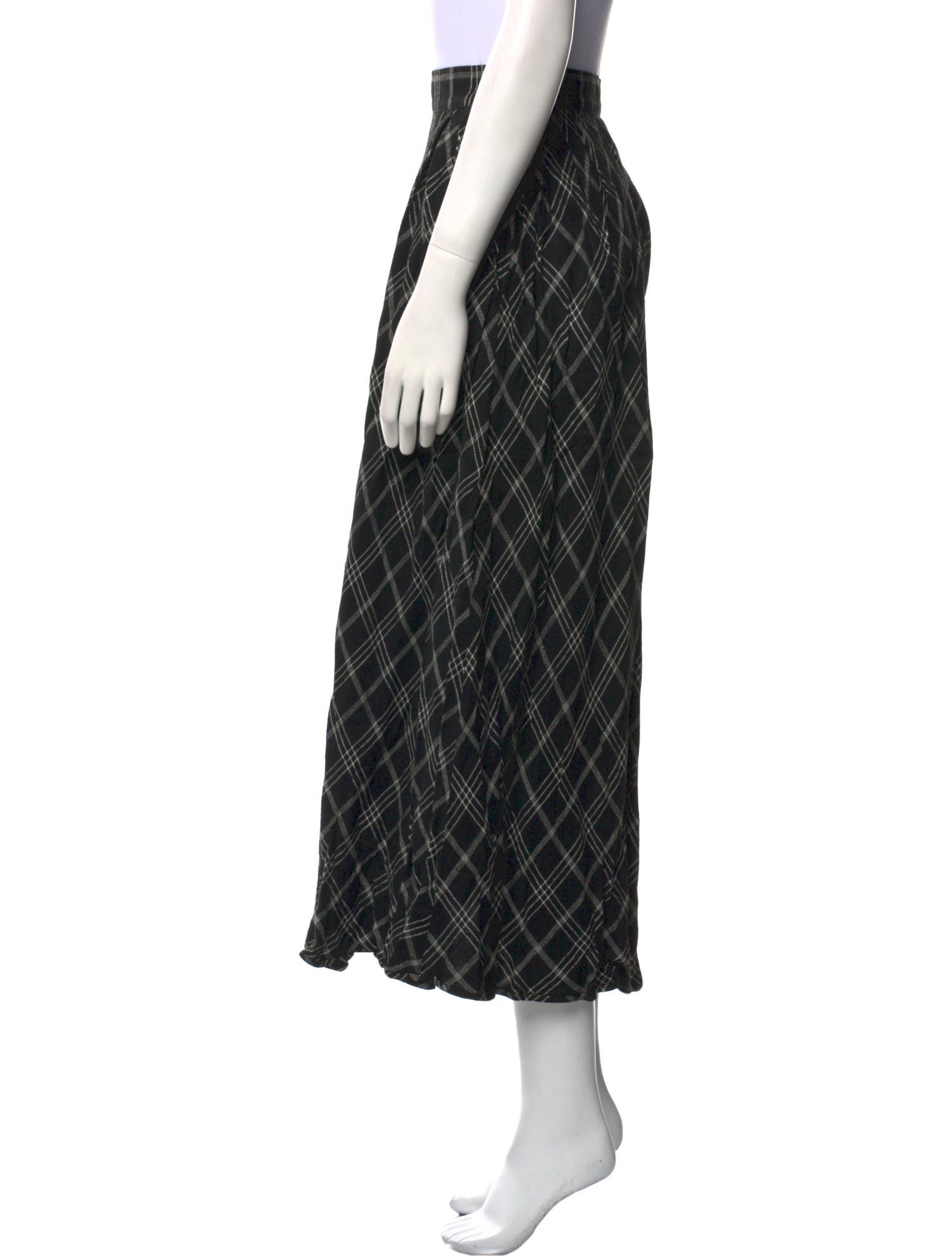 Emanuel Ungaro by Malone Souliers Virgin Wool Midi Length Skirt