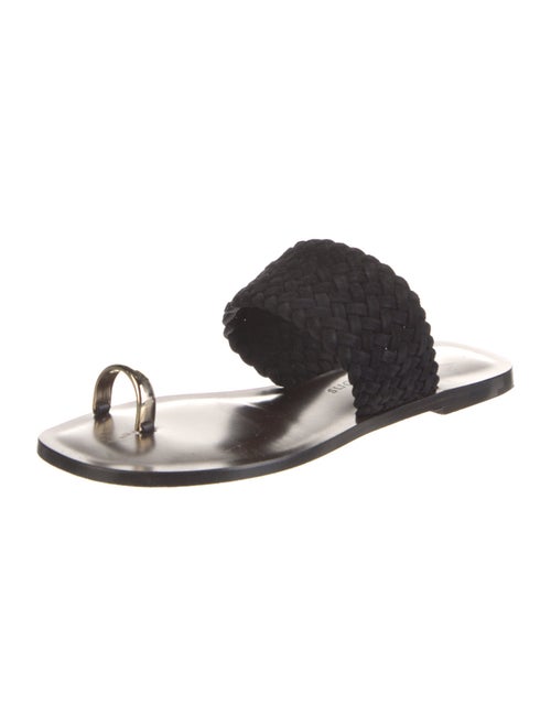 Emme Parsons Suede Braided Accents Slides