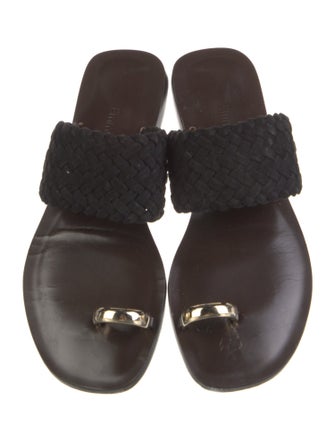 Emme Parsons Suede Braided Accents Slides