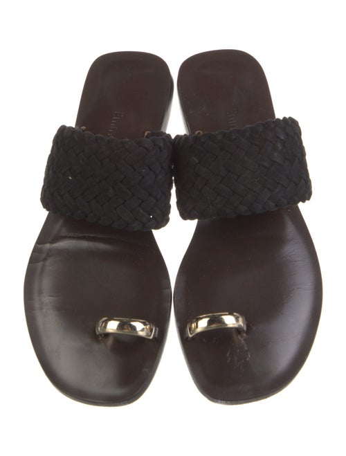 Emme Parsons Suede Braided Accents Slides