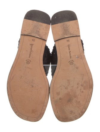 Emme Parsons Suede Braided Accents Slides