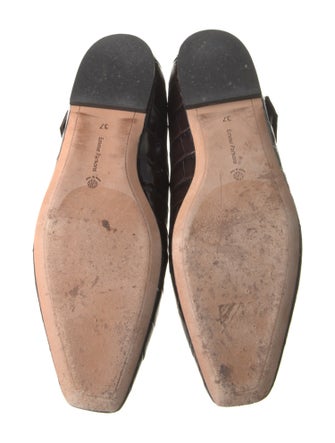 Emme Parsons Embossed Leather Mary Jane Flats