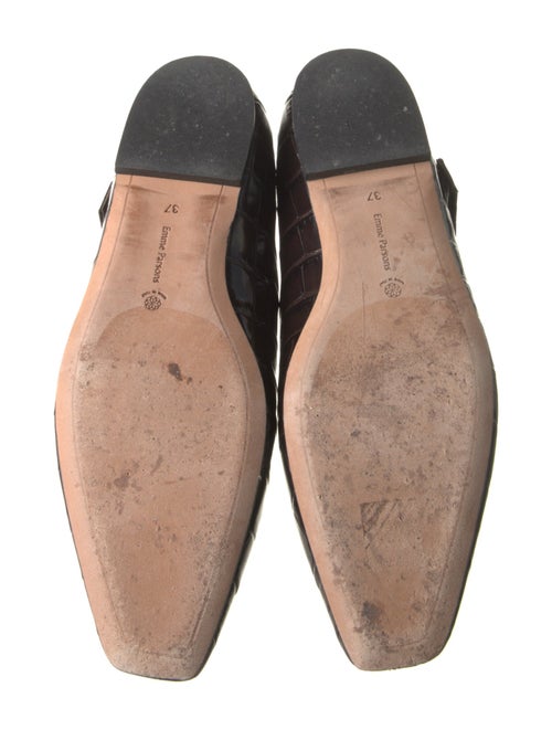 Emme Parsons Embossed Leather Mary Jane Flats