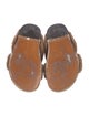 Emme Parsons Leather Faux Fur Trim Slides