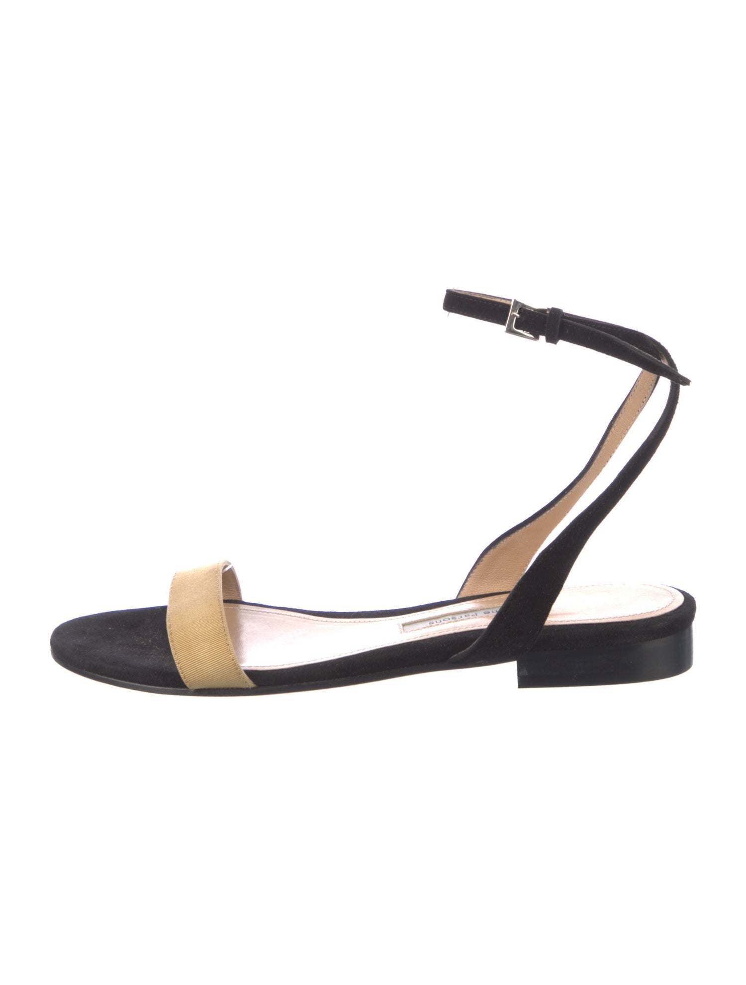 Emme Parsons Suede Grosgrain Trim Sandals