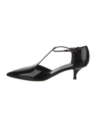 Emme Parsons Patent Leather T-Strap Pumps