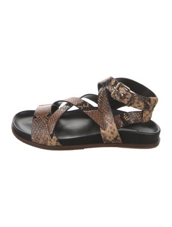 Emme Parsons Snakeskin Animal Print Slides