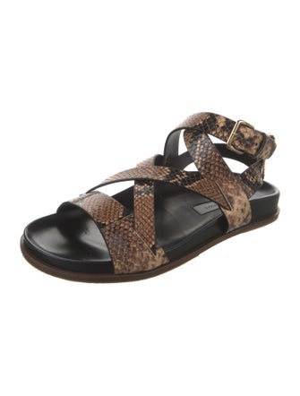 Emme Parsons Snakeskin Animal Print Slides
