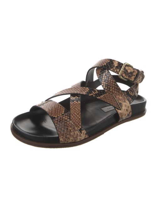 Emme Parsons Snakeskin Animal Print Slides