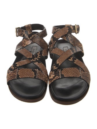 Emme Parsons Snakeskin Animal Print Slides