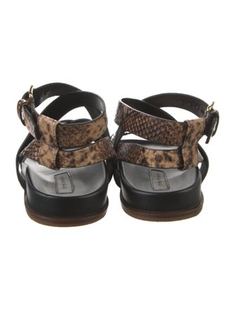 Emme Parsons Snakeskin Animal Print Slides