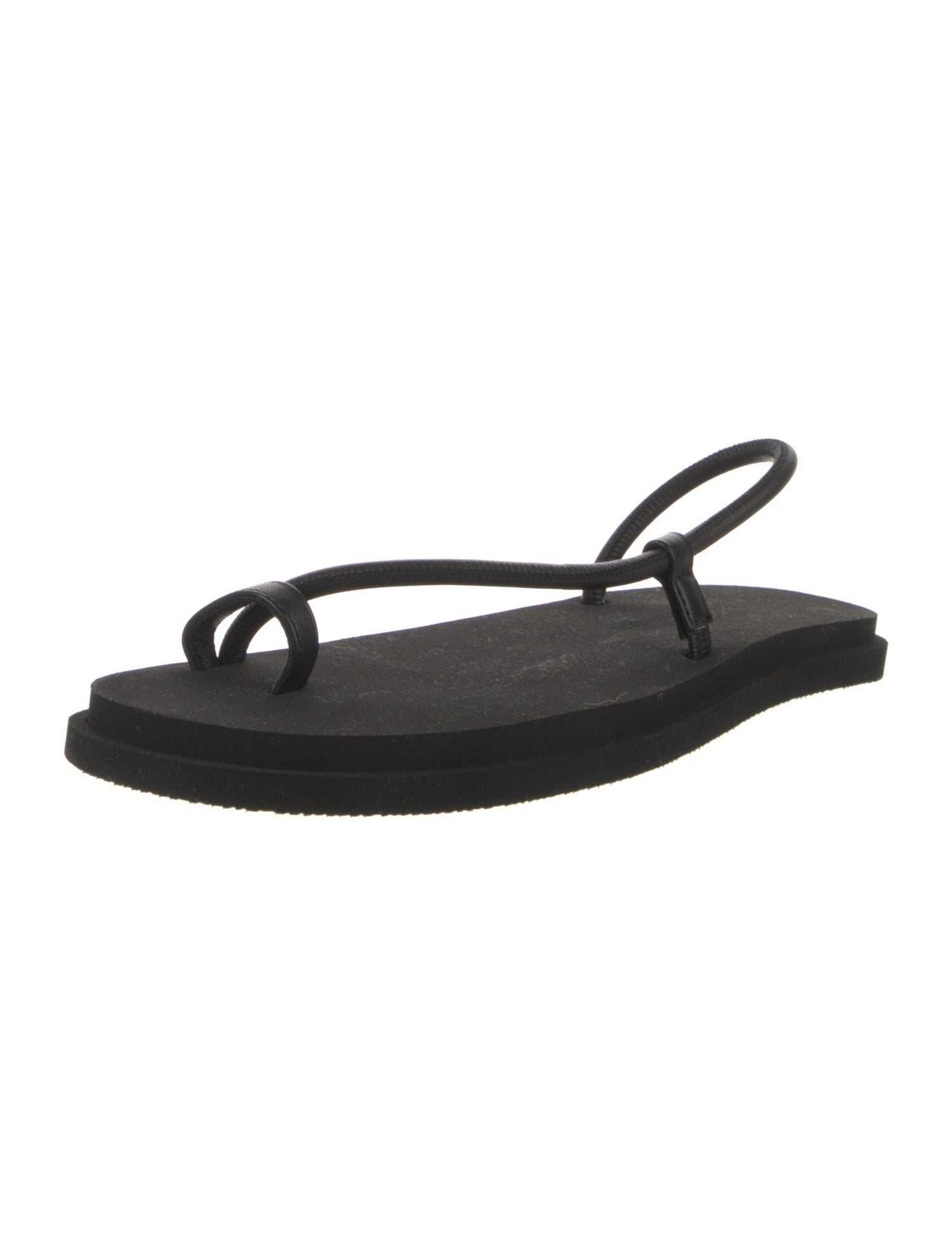 Emme Parsons Leather Leather Trim Embellishment Slingback Sandals