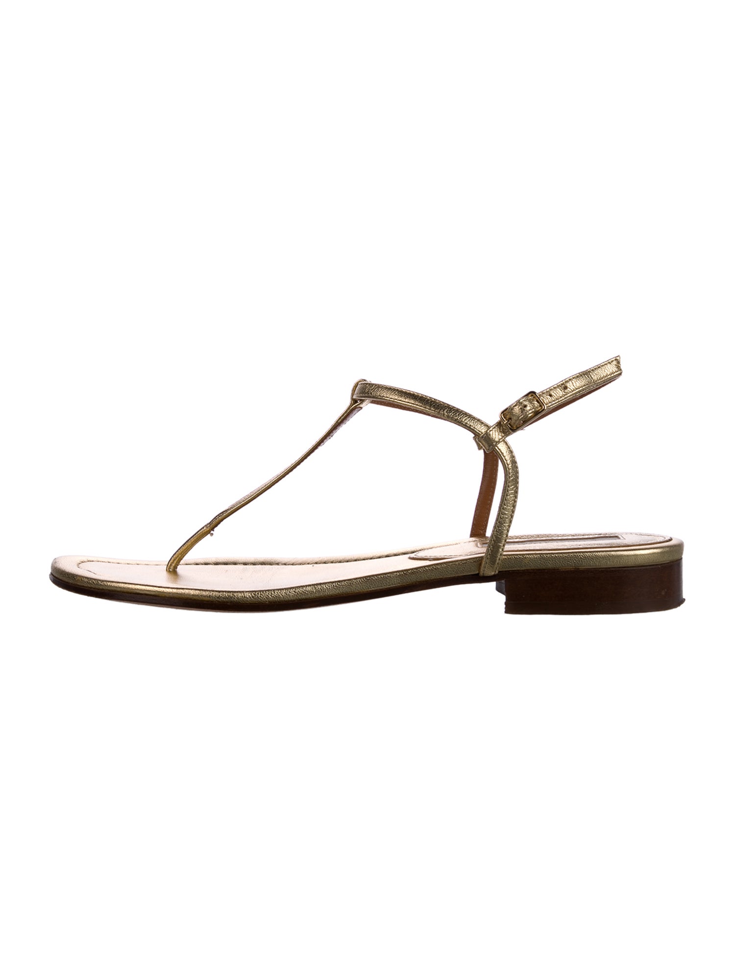 Emme Parsons Leather T-Strap Sandals