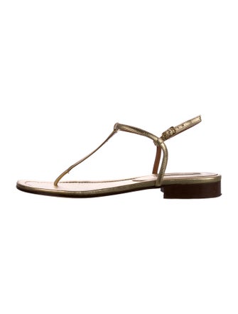 Emme Parsons Leather T-Strap Sandals