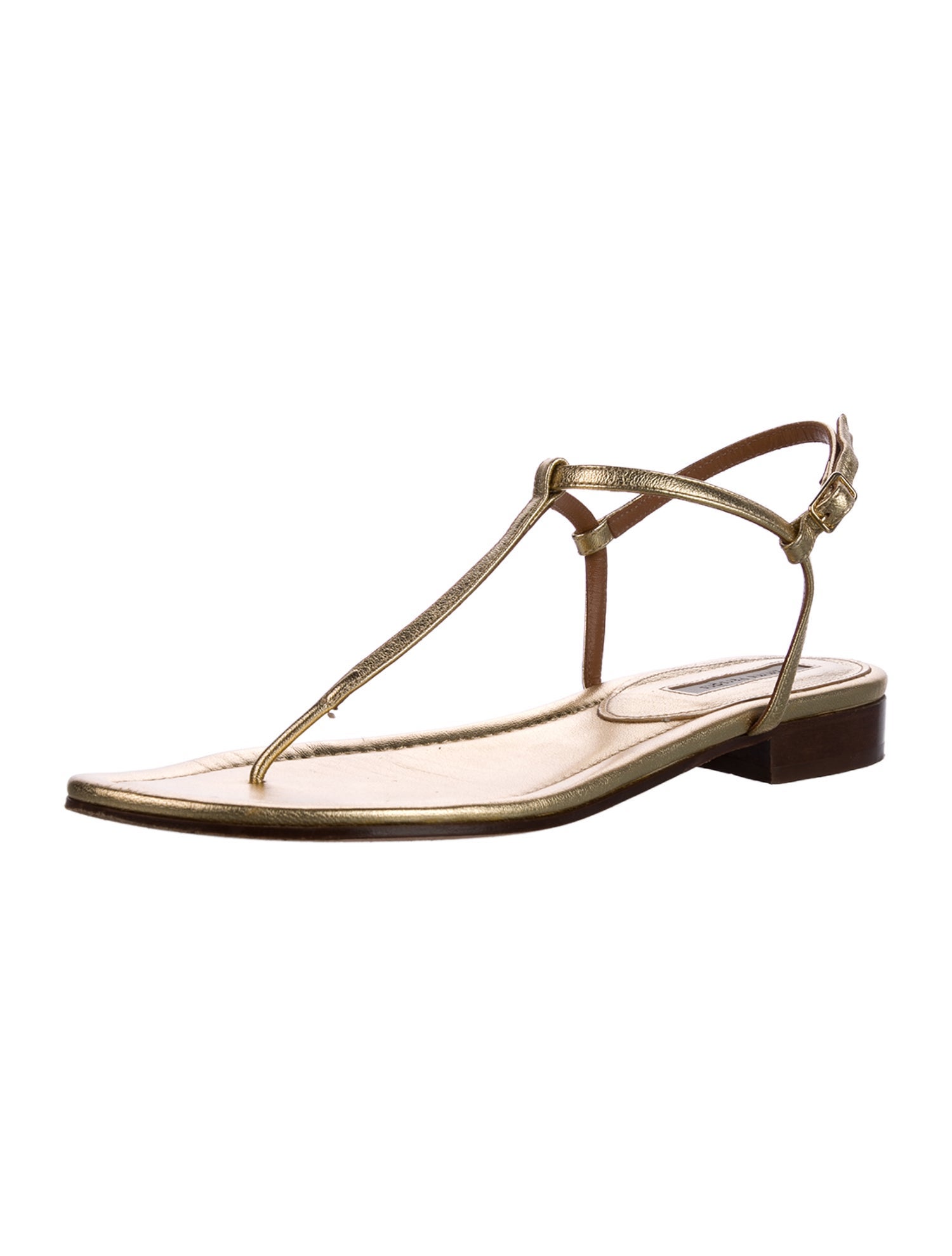 Emme Parsons Leather T-Strap Sandals