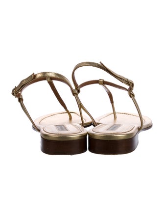 Emme Parsons Leather T-Strap Sandals