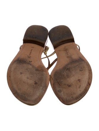 Emme Parsons Leather T-Strap Sandals