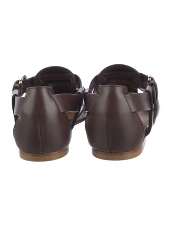 Emme Parsons Leather Cutout Accent Gladiator Sandals