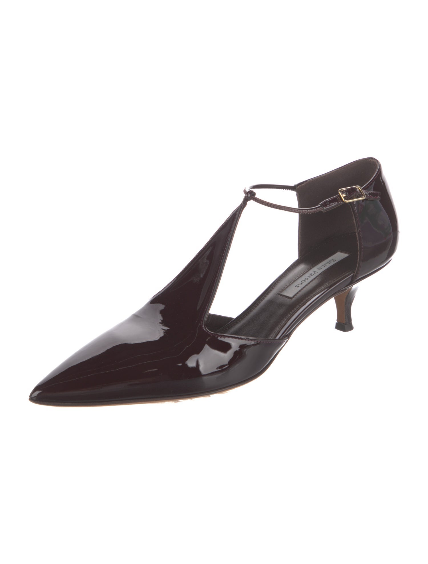 Emme Parsons Patent Leather T-Strap Pumps