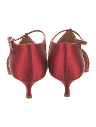 Emme Parsons Satin T-Strap Pumps