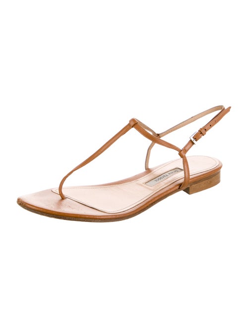 Emme Parsons Leather T-Strap Sandals