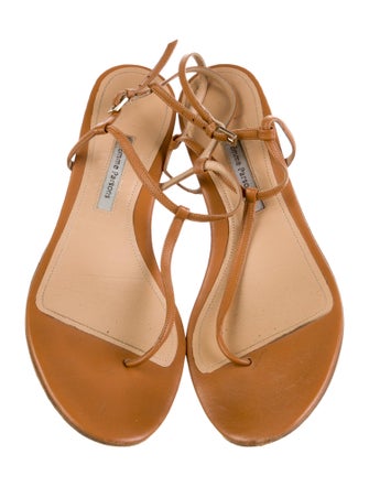 Emme Parsons Leather T-Strap Sandals
