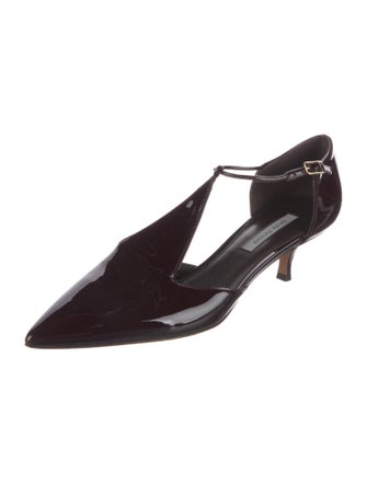 Emme Parsons Patent Leather T-Strap Pumps