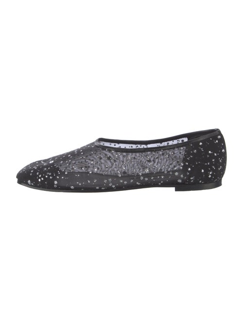 Emme Parsons Mesh Crystal Embellishments Ballet Flats