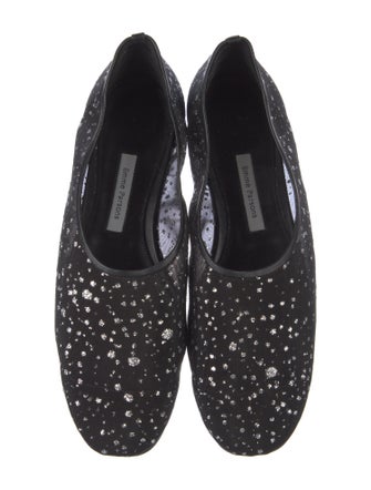 Emme Parsons Mesh Crystal Embellishments Ballet Flats
