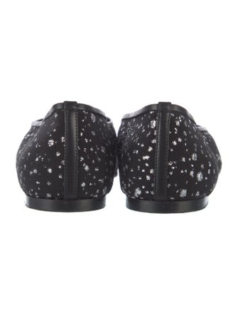 Emme Parsons Mesh Crystal Embellishments Ballet Flats
