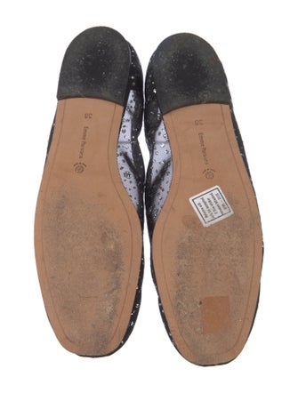 Emme Parsons Mesh Crystal Embellishments Ballet Flats