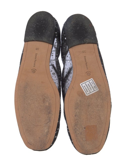 Emme Parsons Mesh Crystal Embellishments Ballet Flats