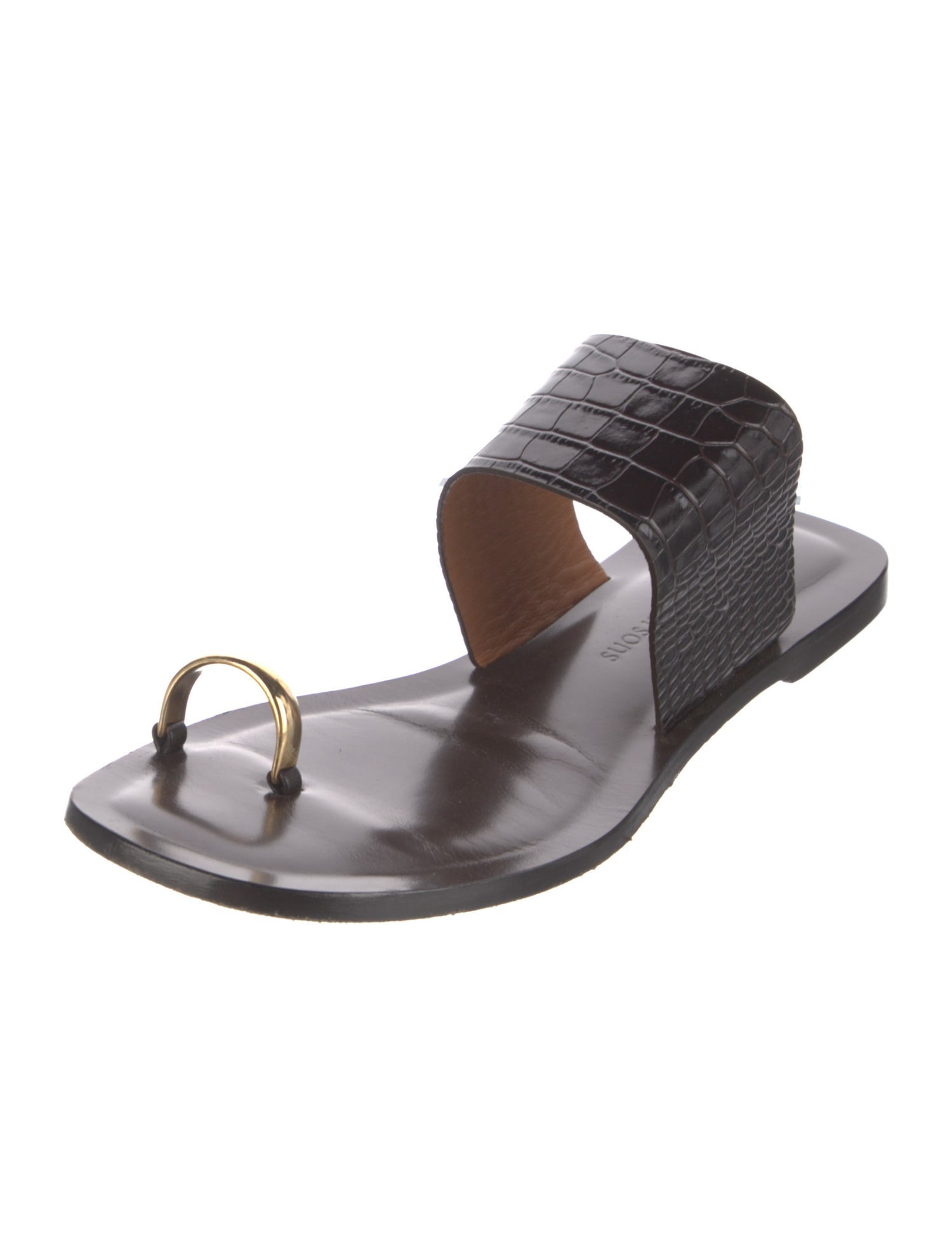 Emme Parsons Leather Animal Print Slides