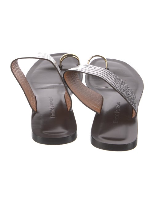 Emme Parsons Leather Animal Print Slides