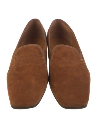 Emme Parsons Suede Grosgrain Trim Loafers