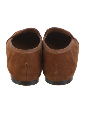 Emme Parsons Suede Grosgrain Trim Loafers