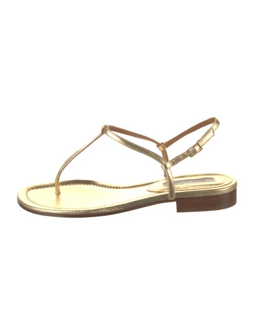 Emme Parsons Leather T-Strap Sandals