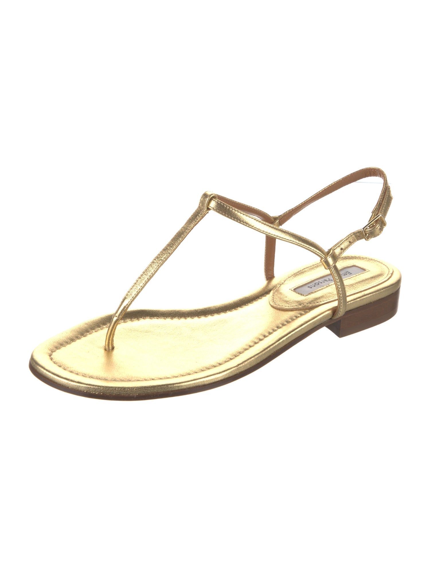 Emme Parsons Leather T-Strap Sandals