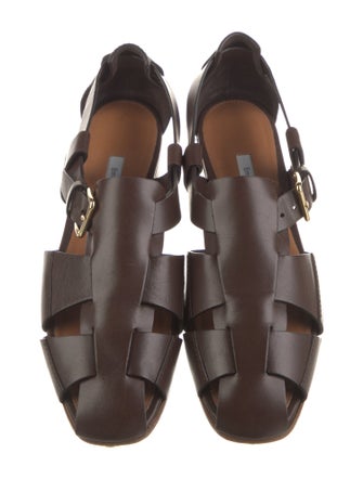 Emme Parsons Leather Cutout Accent Slingback Flats