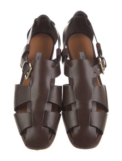 Emme Parsons Leather Cutout Accent Slingback Flats