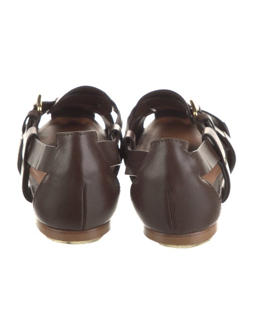 Emme Parsons Leather Cutout Accent Slingback Flats