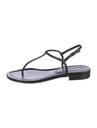 Emme Parsons Leather T-Strap Sandals
