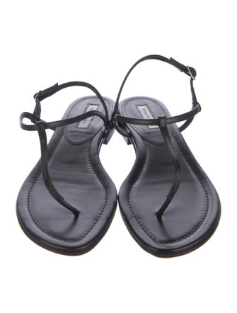 Emme Parsons Leather T-Strap Sandals