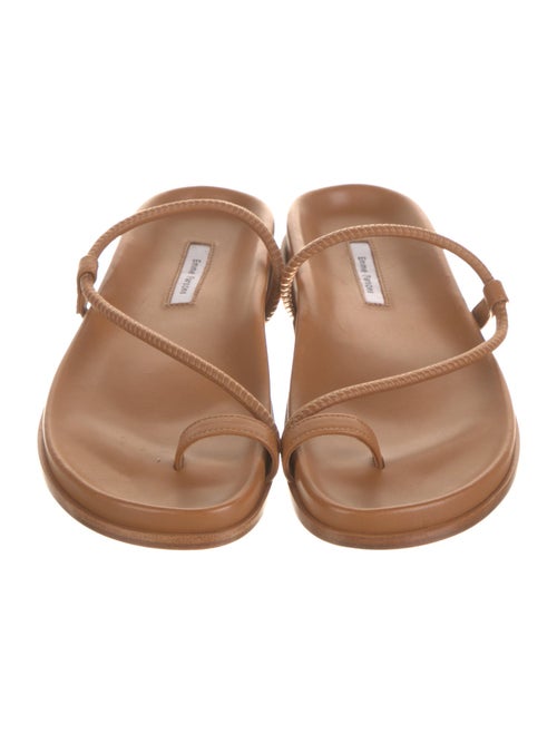 Emme Parsons Leather Leather Trim Embellishment Slides