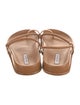 Emme Parsons Leather Leather Trim Embellishment Slides