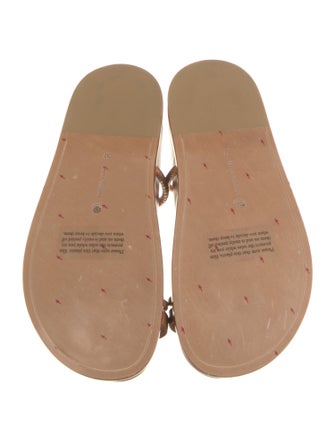 Emme Parsons Leather Leather Trim Embellishment Slides