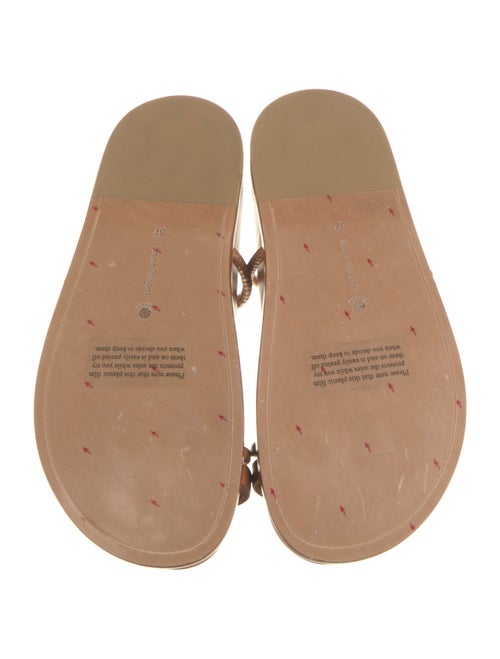 Emme Parsons Leather Leather Trim Embellishment Slides