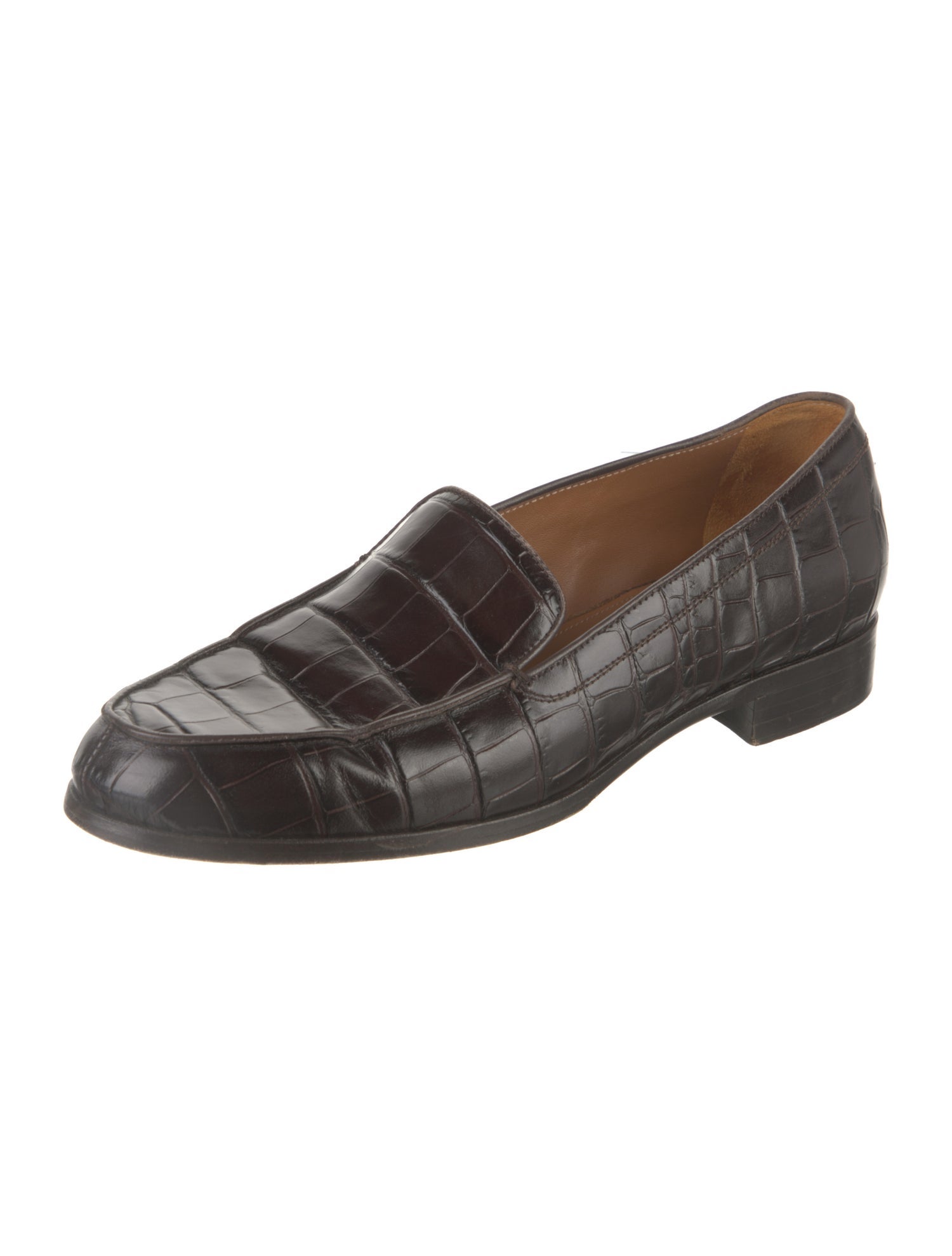 Emme Parsons Embossed Leather Loafers