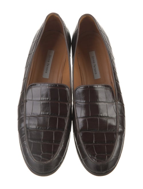 Emme Parsons Embossed Leather Loafers